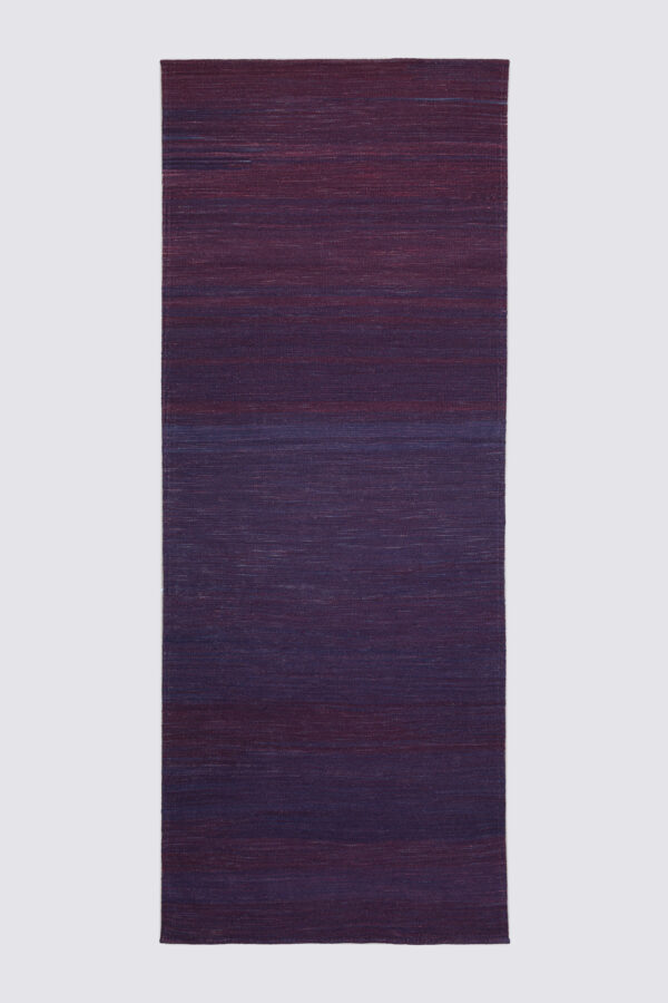 Mazandaran Minimalist Purple Field Kilim Runner