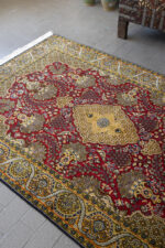 Semi Antique Qom Fine Khooshei Carpet 210*136 - Image 3