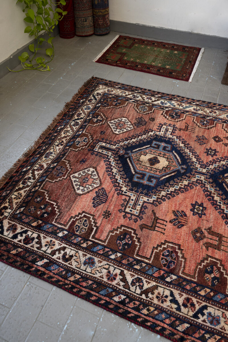 Antique Qashqai ‘Herding Dreams’ Amaleh Persian Rug, c.1930s 232*152CM - Image 3