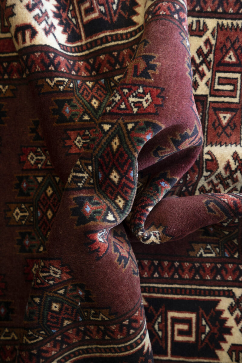 Torkaman Yamut Fine Carpet 152*105 - Image 6