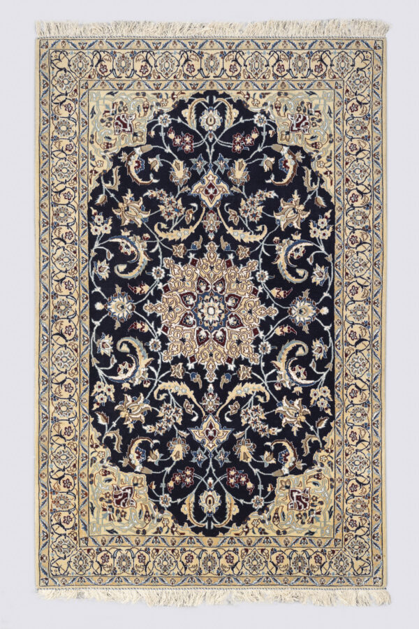 fine Nain medallion rug