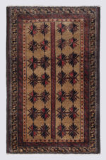 Brown Baluch Khorasan Persian Rug