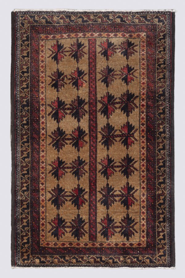 Brown Baluch Khorasan Persian Rug