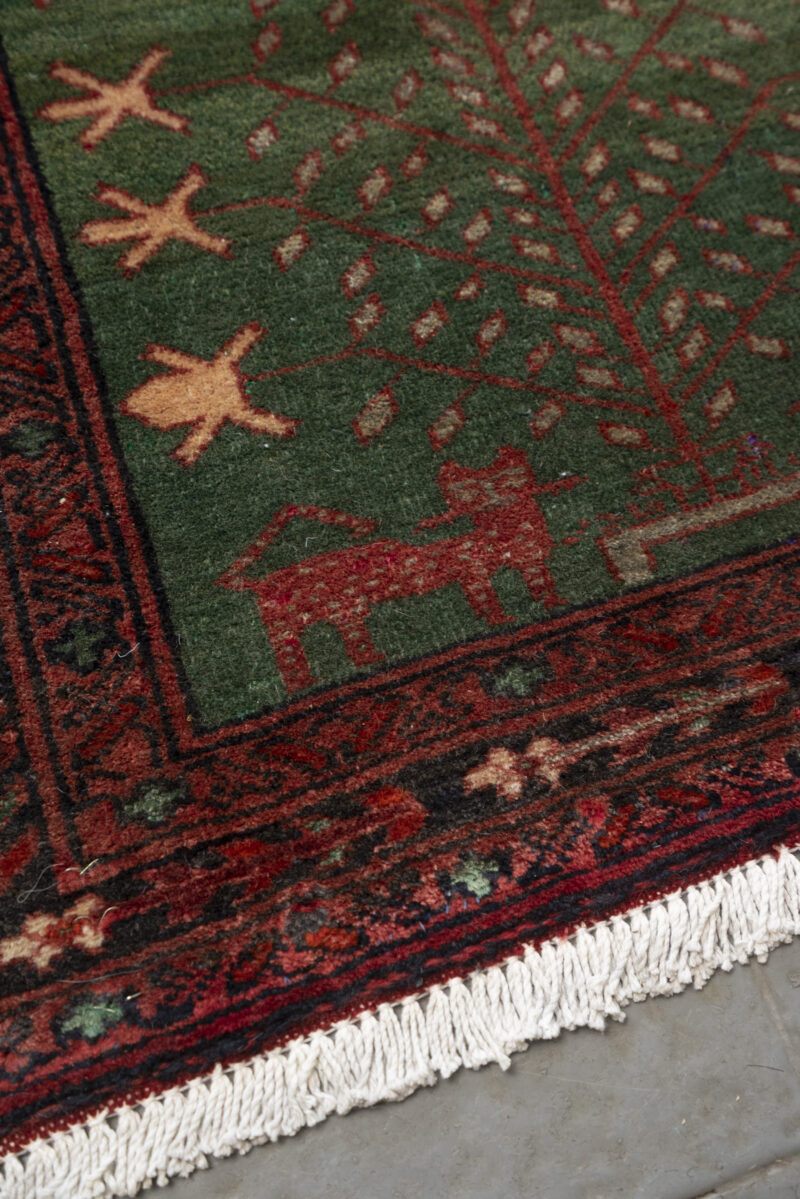 Semi Antique Torkaman Fine Persian Prayer Mat  76*63Cm - Image 3