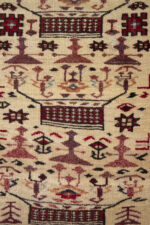 Antique Fine Torkaman Poshti Carpet 77*54CM - Image 3