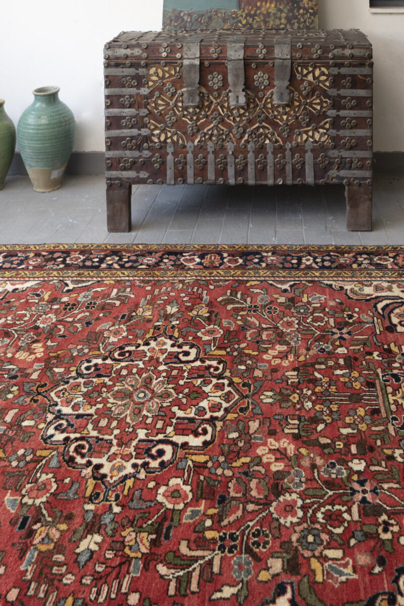 Semi Antique Hamadan Bocharlu Fine Lachak Toranj 211*150Cm - Image 3