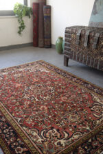 Semi Antique Hamadan Bocharlu Fine Lachak Toranj 211*150CM - Image 2