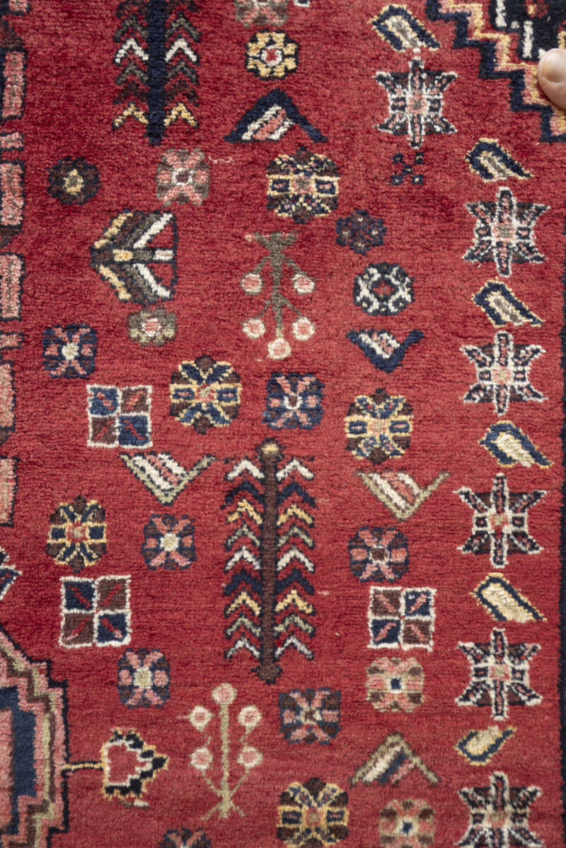 Antique Afshar Shahr e Babak Fine Yek Kale Carpet 225*164CM - Image 5