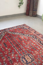Antique Afshar Shahr e Babak Fine Yek Kale Carpet 225*164CM - Image 3