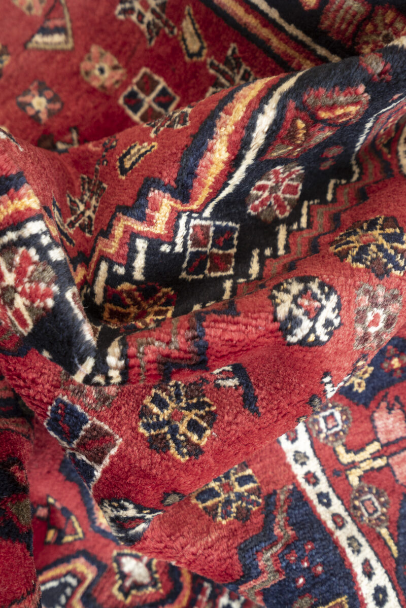Antique Afshar Shahr e Babak Fine Yek Kale Carpet 225*164CM - Image 6