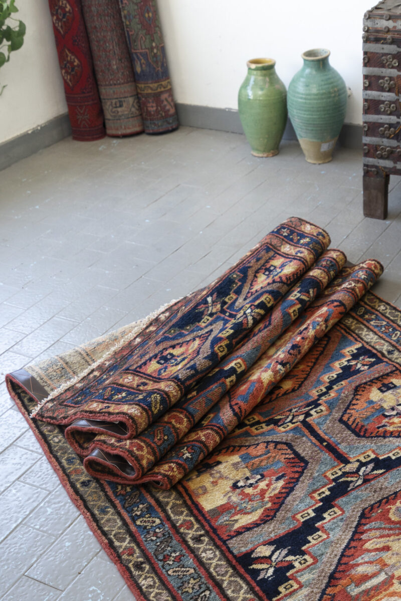 Antique Zanjan Golfarang Carpet Runner 496*110Cm - Image 5