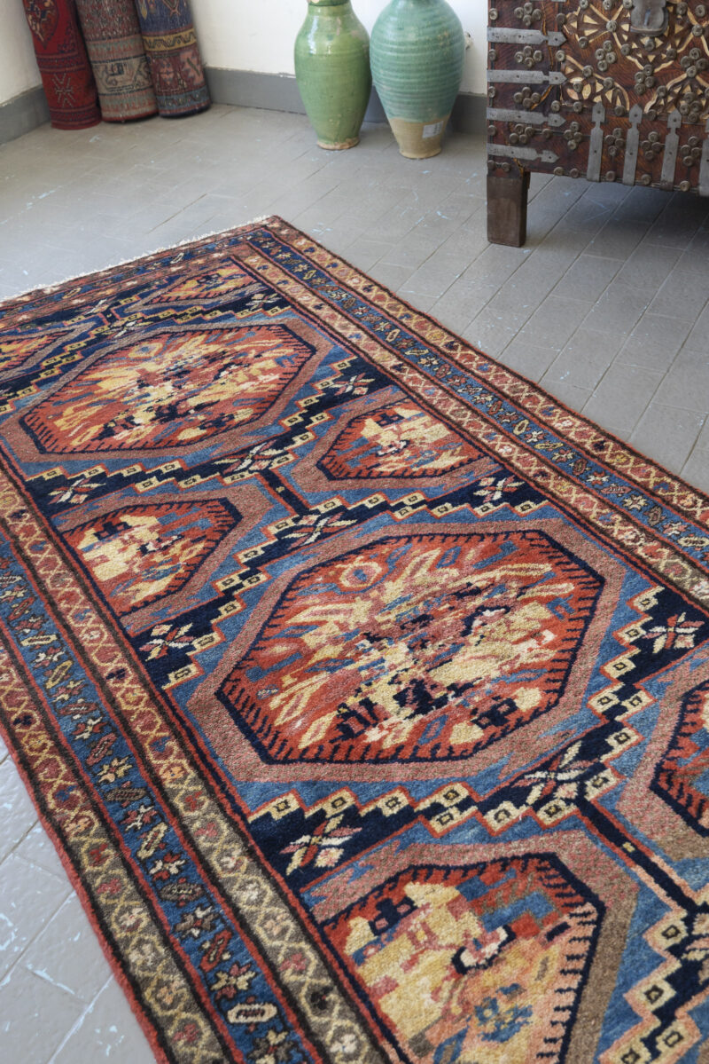Antique Zanjan Golfarang Carpet Runner 496*110Cm - Image 2