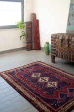 Antique Afshar SeKale Carpet  Baft Region c. 1910–1930 158*108CM - Image 2