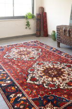 Bakhtiari Hinegun Carpet Twin Diamond Medallion c.1950s–60s 299*210CM - Image 2