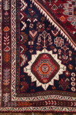 Qashqai Kashkuli Triple Medallion Persian Rug  c.1960s 268*177CM - Image 4