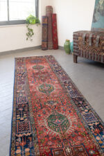Antique Fine Qaraja Carpet Runner 462*96CM - Image 3
