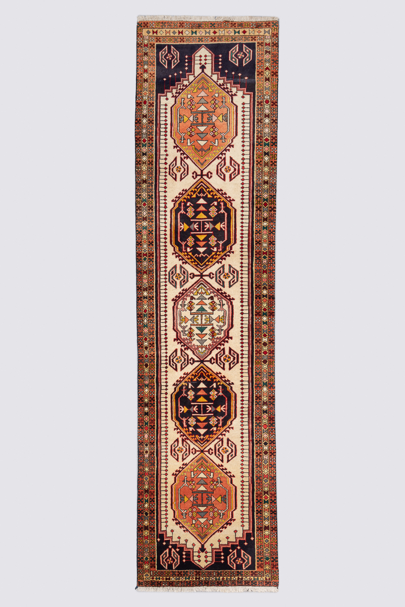 Rca435-Ardabil-Carpet-Runner_ Ardabil 5 Toranj Runner Carpet Runner 294*73Cm - Image 1