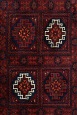 Baluch 4 panel Persian Rug  79*53CM - Image 3