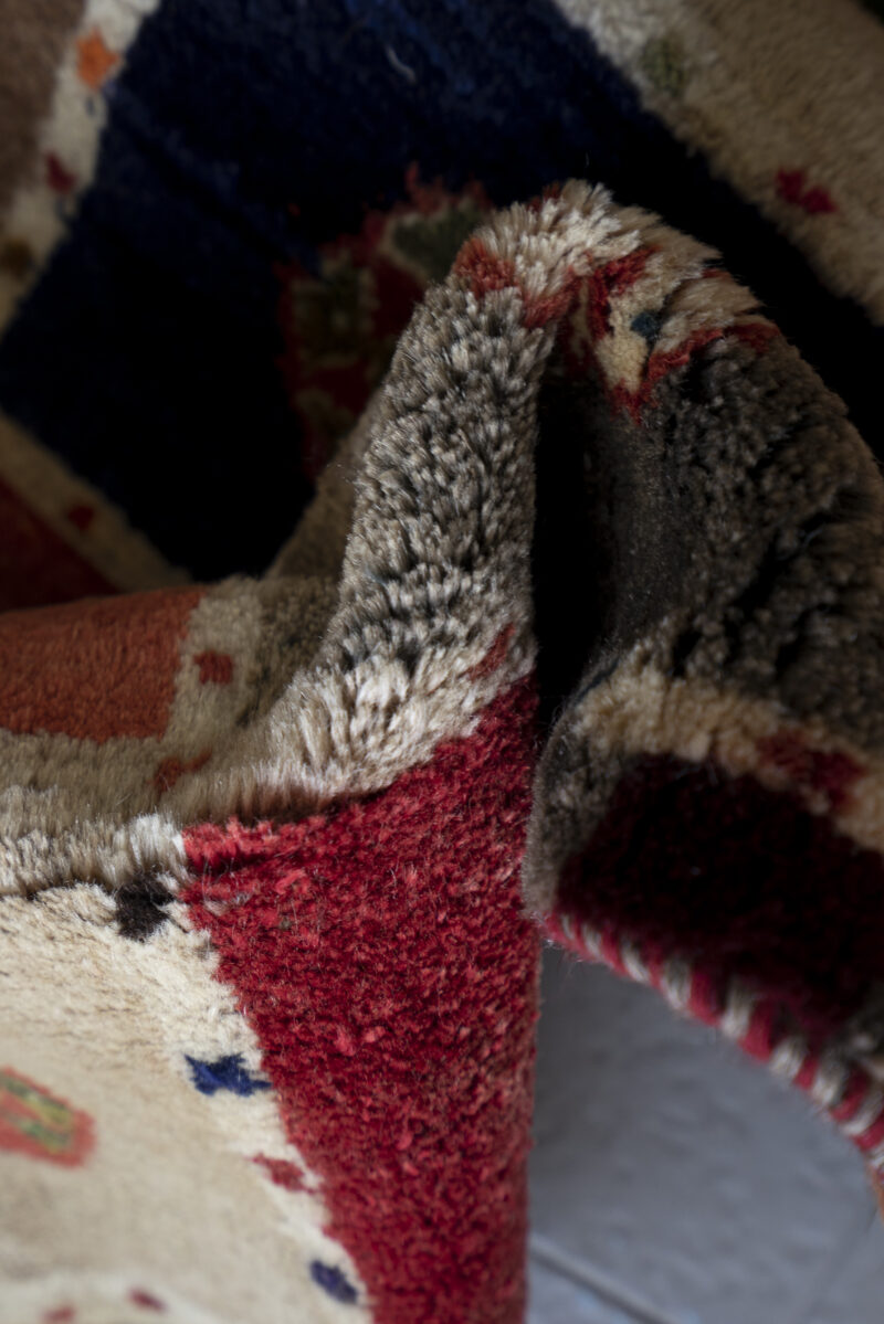 Semi Antique Bakhtiari Checkered Gabbeh 148*93Cm - Image 6