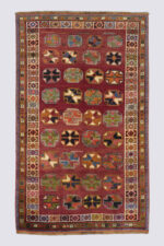 Qashqai DoghozLoo Ghezel Gheichi Gabbeh 210*129CM