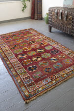 Qashqai DoghozLoo Ghezel Gheichi Gabbeh 210*129CM - Image 2