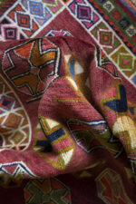 Qashqai DoghozLoo Ghezel Gheichi Gabbeh 210*129CM - Image 6