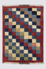Contemporary  Qashqai Checkered Gabbeh 144*108CM