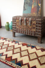 Qashqai Shekarlu Persian Gabbeh Runner, c.1970s 203*80CM - Image 2