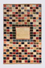 Vintage Colours Checkered Qashqai Gabbeh