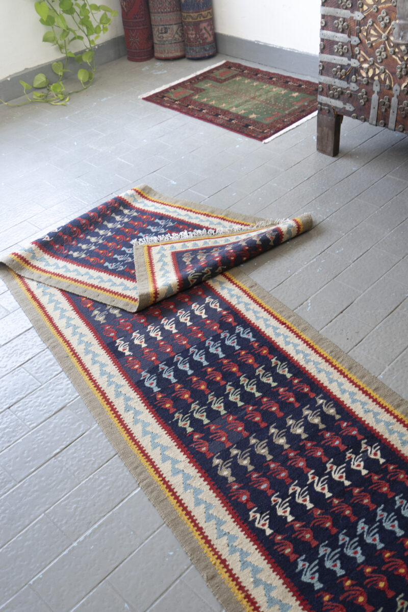 Ardabil Peacock Kilim Runner 270*60Cm - Image 3
