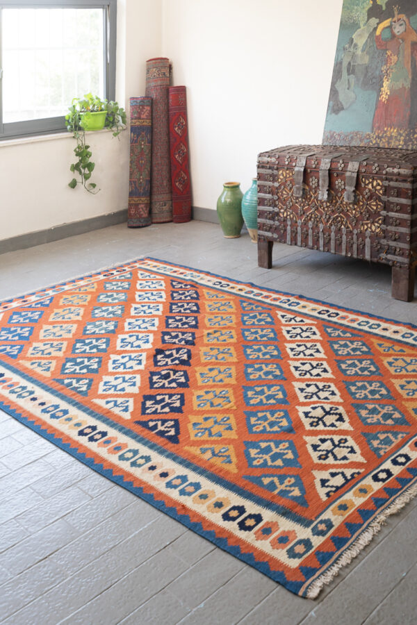 RK210 Qashqai Kilim Diamond Lattice 2
