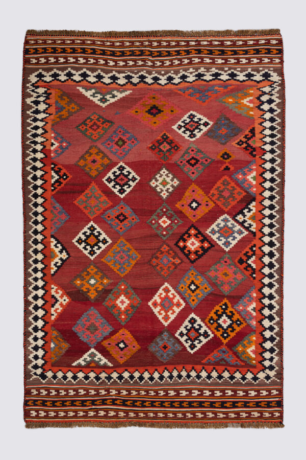 Qashqai lattice kilim