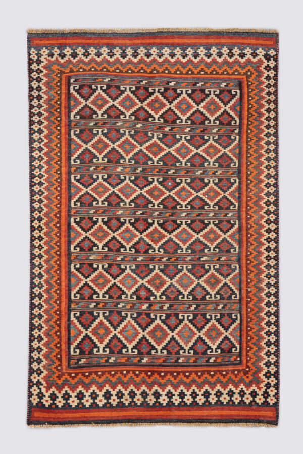 RK219 Semi Antique Afshar Sineriz Kilim