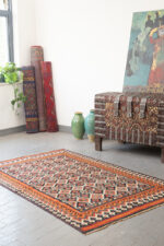 RK219 Semi Antique Afshar Sineriz Kilim 7