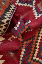 RK220 Qashqai Lowzi Goats Hair Warp Kilim 10