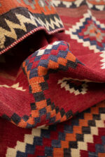 RK220 Qashqai Lowzi Goats Hair Warp Kilim 11