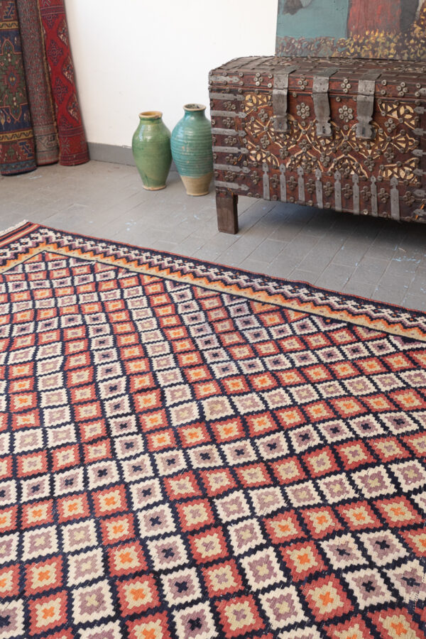 RK221 Afshar Sirjan Lowzi Kilim 7