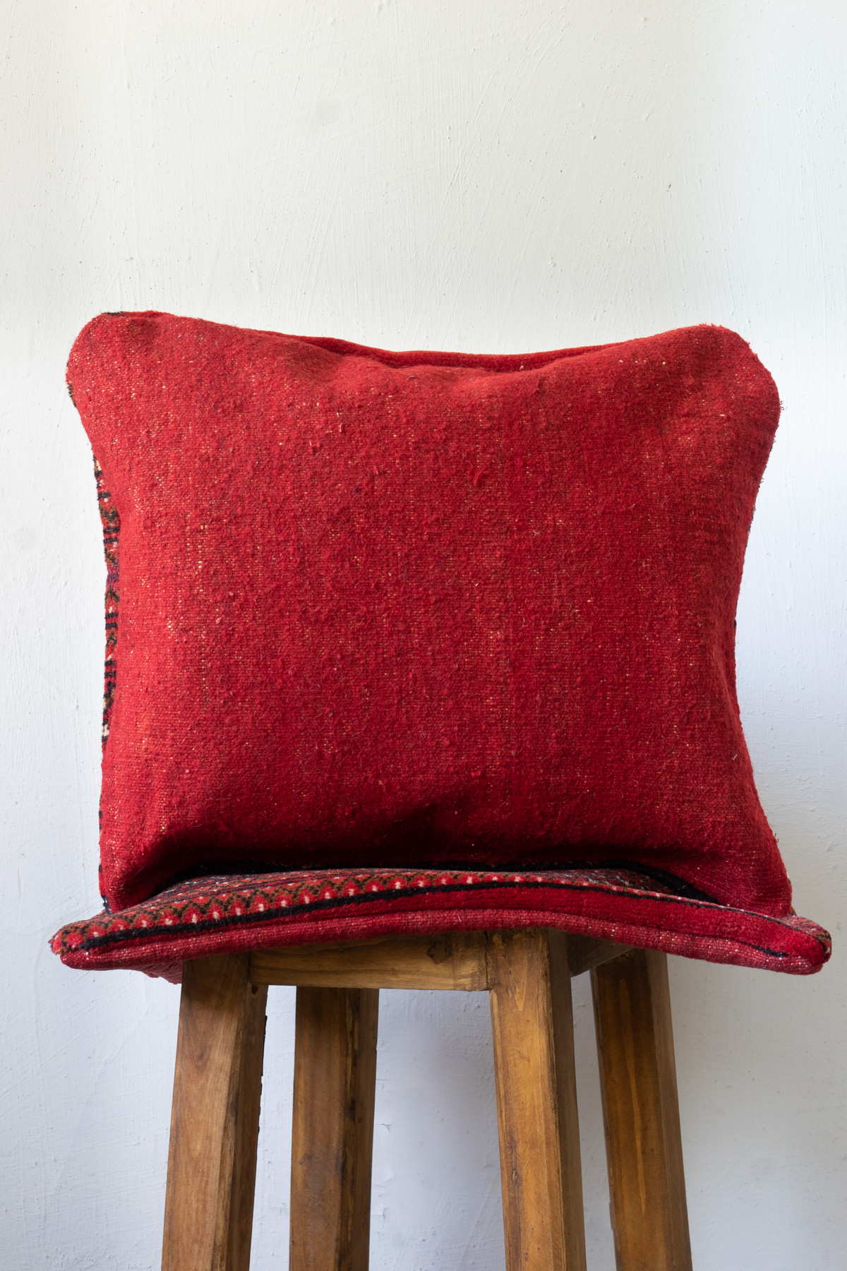 Torkaman Carpet Cushion with kilim back