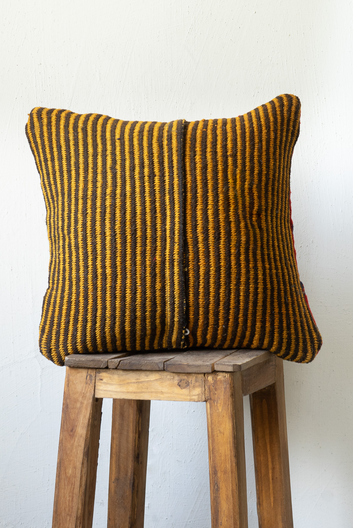 Torkaman Carpet Cushion Jajim back