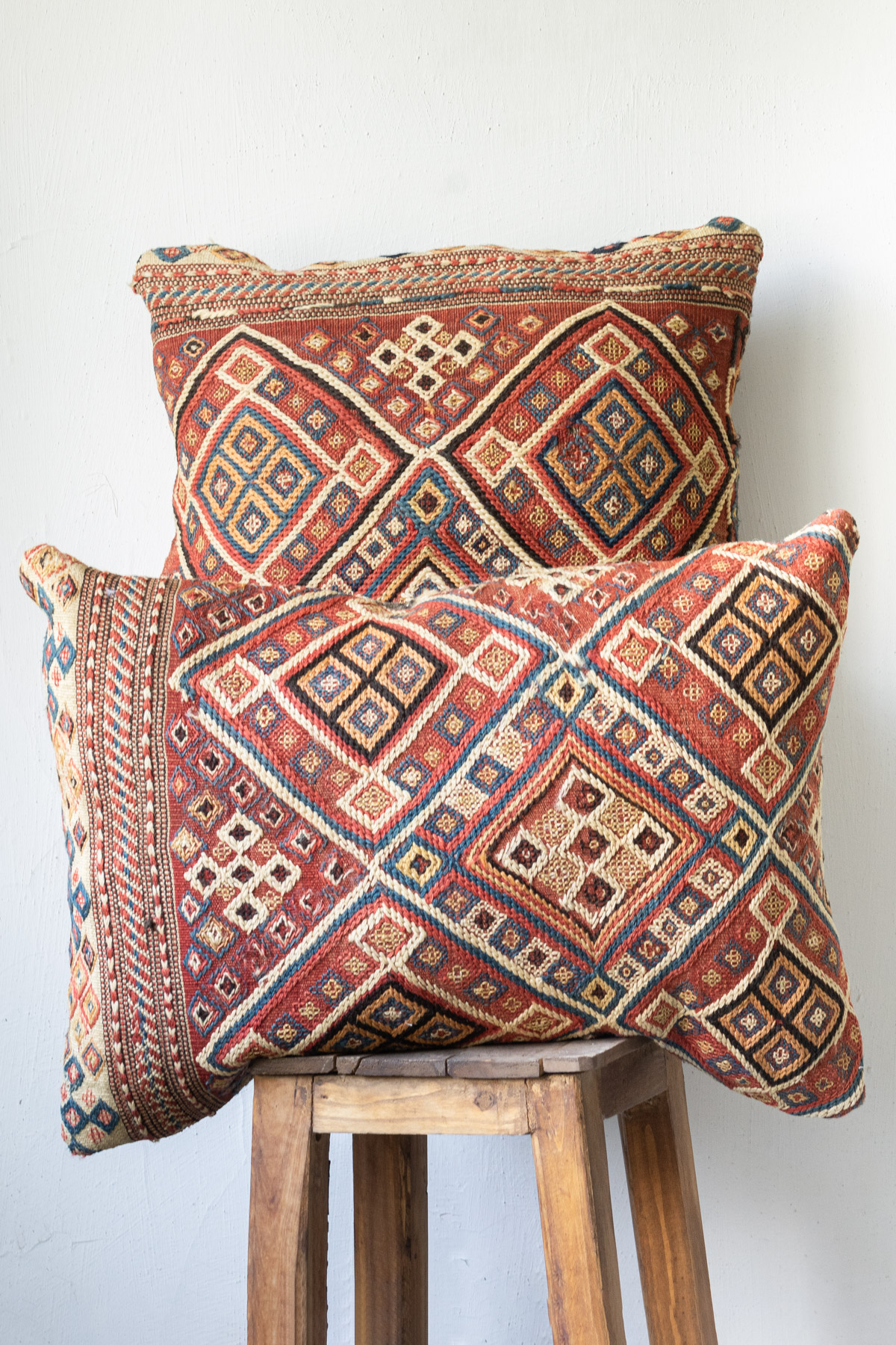 Antique Shahsavan Persian Soumak Cushion