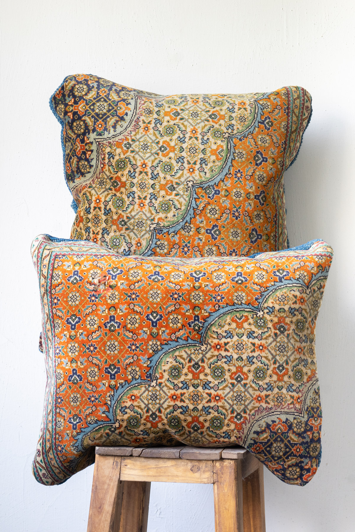 Fine Tabriz Carpet Cushions