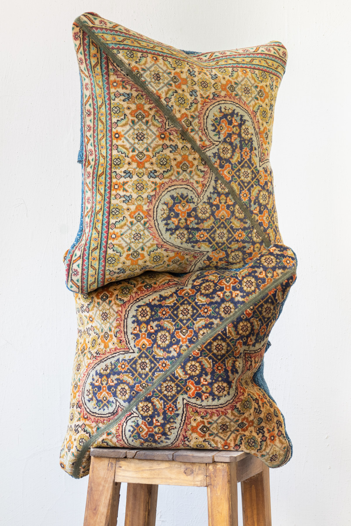 Fine Tabriz Carpet Cushions