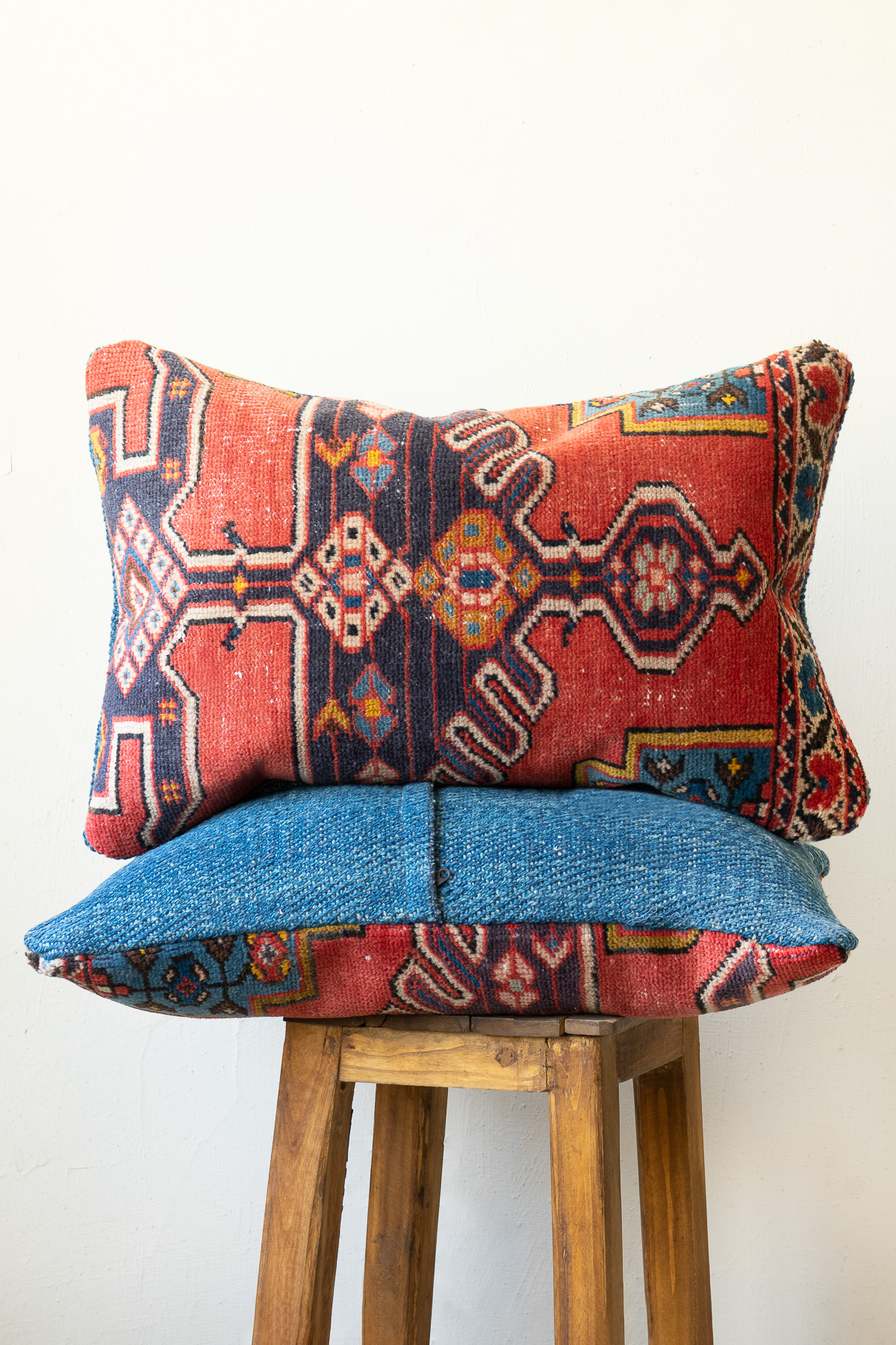 Antique Mazlaghan Carpet Cushion
