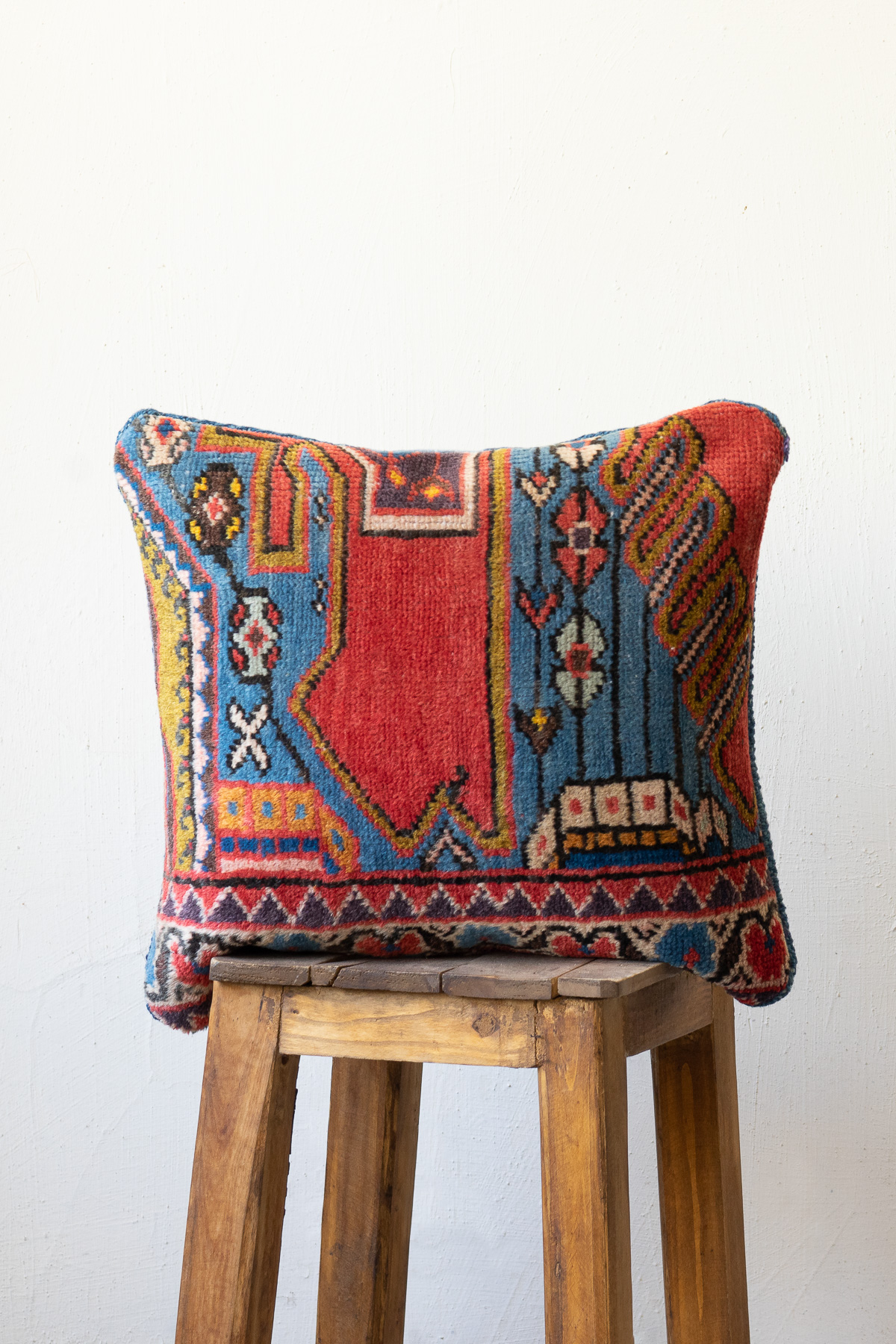 Antique Mazlaghan Carpet Cushion