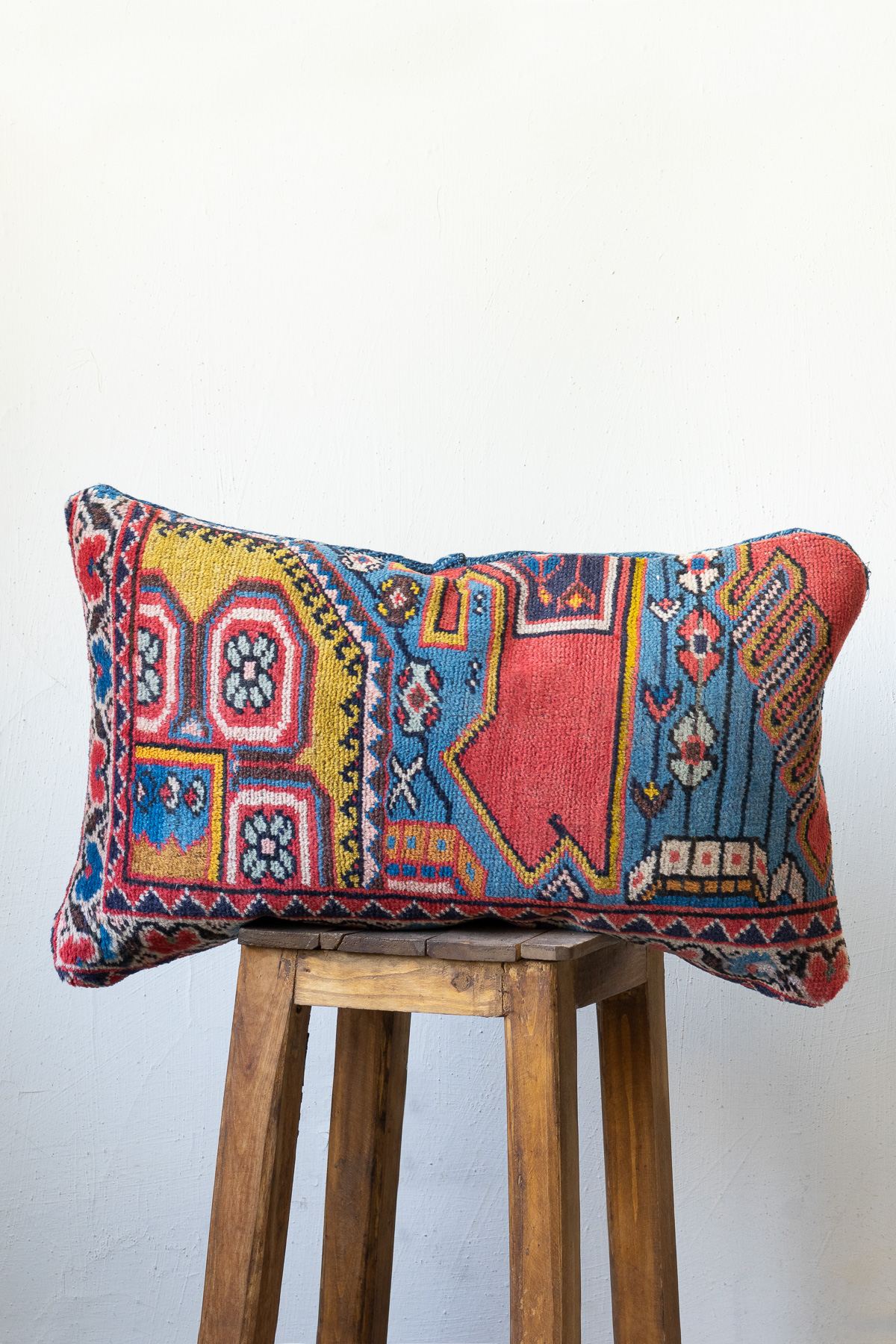CUS243 Antique Mazlaghan Carpet Cushion 3