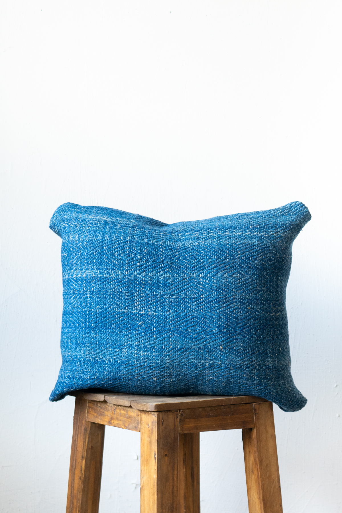 Simple Dark Blue Kilim Cushion