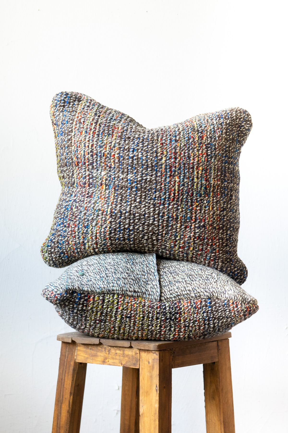 Simple Gray Kilim Cushion