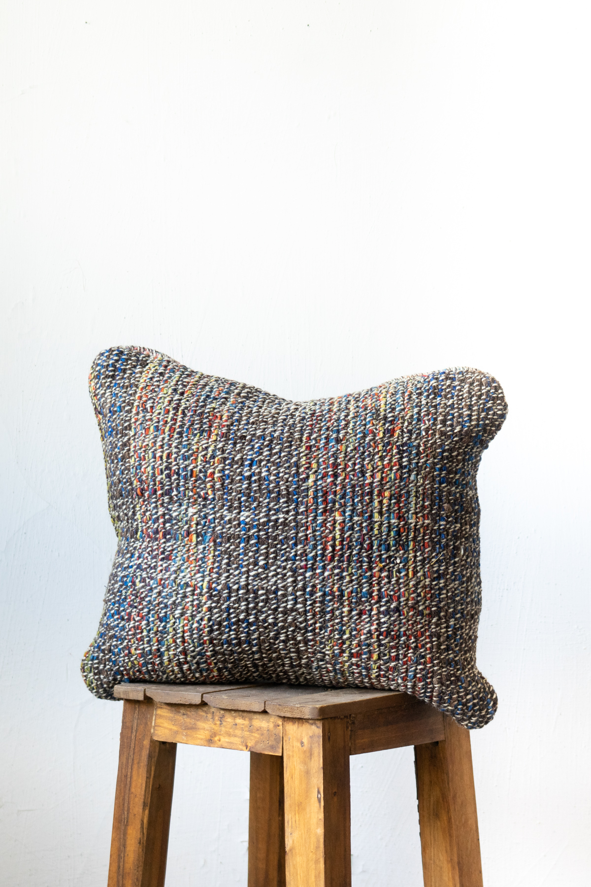 Simple Gray Kilim Cushion