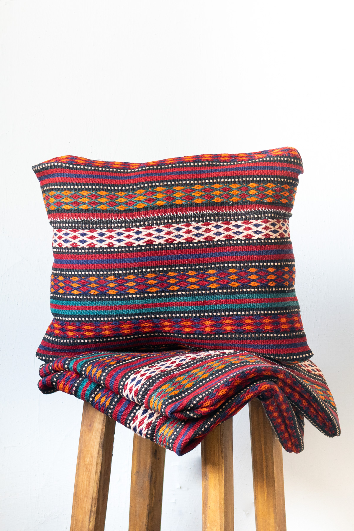 Red Stripes Jajim Kilim Cushions