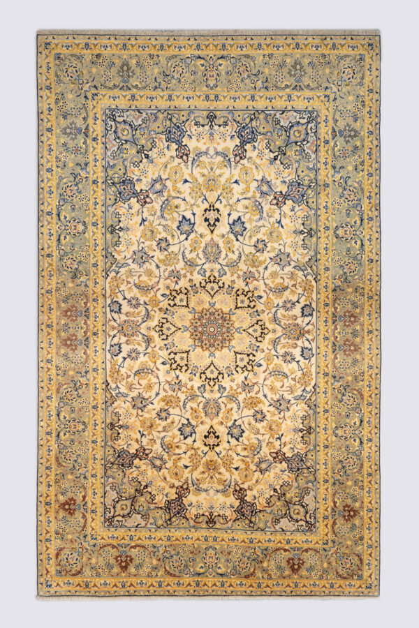 RCA442 Semi Antique Silk Warp Isfahan Vorosht